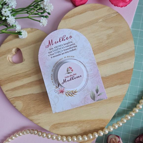 Card com Mini Hidratante- Dia da Mulher