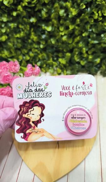 Card com Mini Hidratante- Dia da Mulher