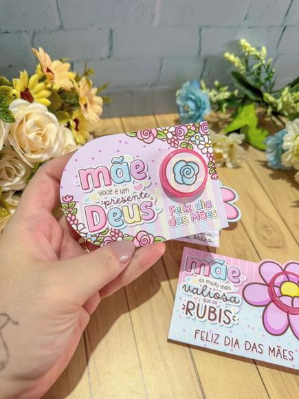 Card com Mini Hidratante- Dia das Mães