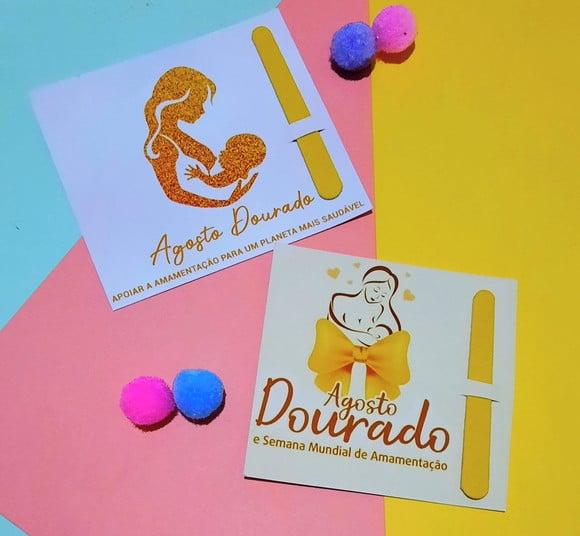 Card com Mini Lixa- Agosto Dourado