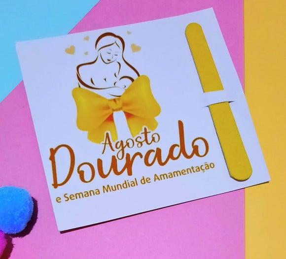 Card com Mini Lixa- Agosto Dourado