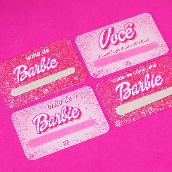 Card com Mini Lixa- Barbie