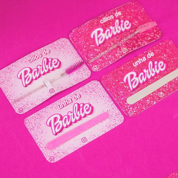 Card com Mini Lixa- Barbie