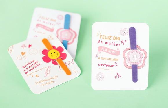 Card com Mini Lixa- Dia da Mulher