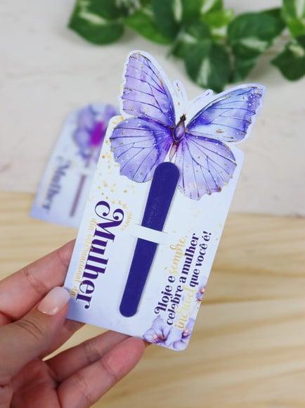 Card com Mini Lixa- Dia da Mulher