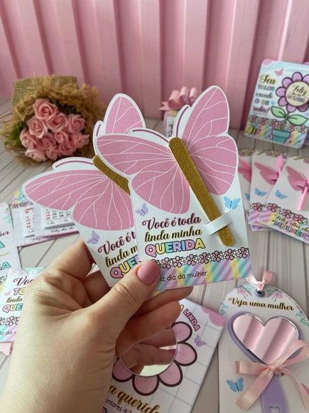 Card com Mini Lixa- Dia da Mulher