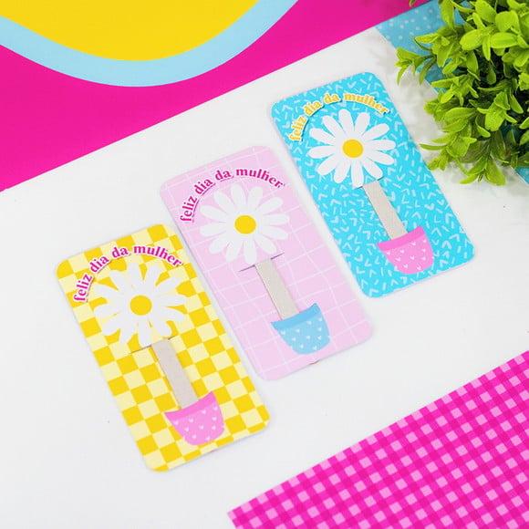 Card com Mini Lixa- Dia da Mulher