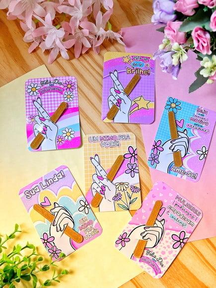 Card com Mini Lixa- Dia da Mulher