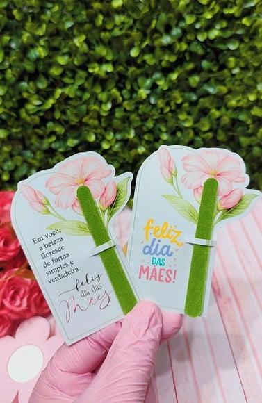 Card com Mini Lixa- Dia das Mães