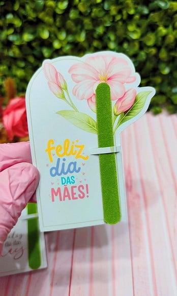 Card com Mini Lixa- Dia das Mães