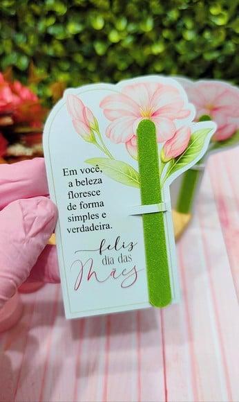 Card com Mini Lixa- Dia das Mães