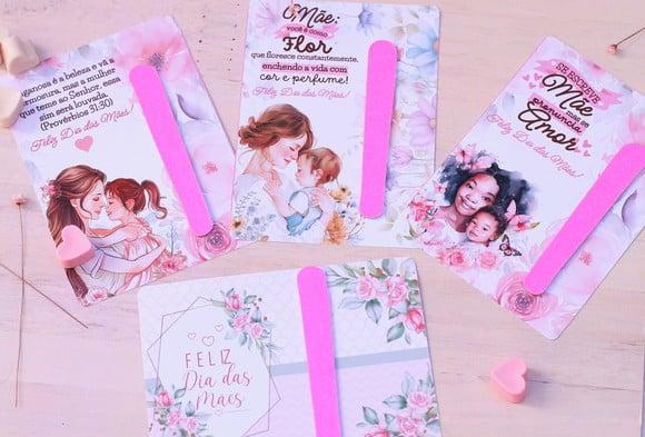 Card com Mini Lixa- Dia das Mães