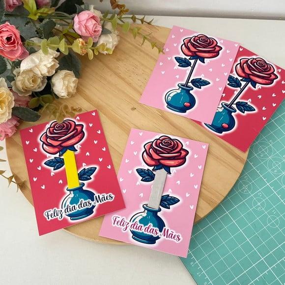 Card com Mini Lixa- Dia das Mães