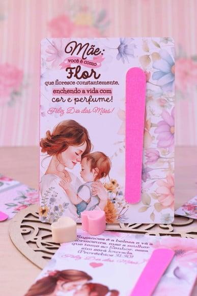 Card com Mini Lixa- Dia das Mães