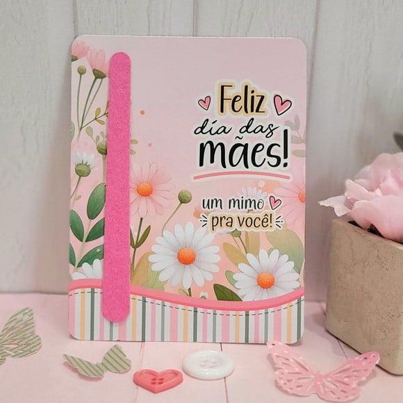 Card com Mini Lixa- Dia das Mães