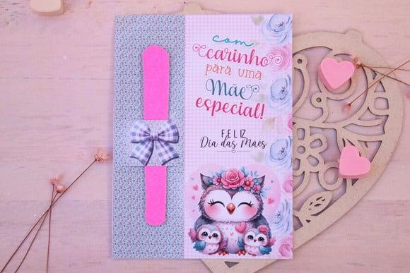 Card com Mini Lixa- Dia das Mães