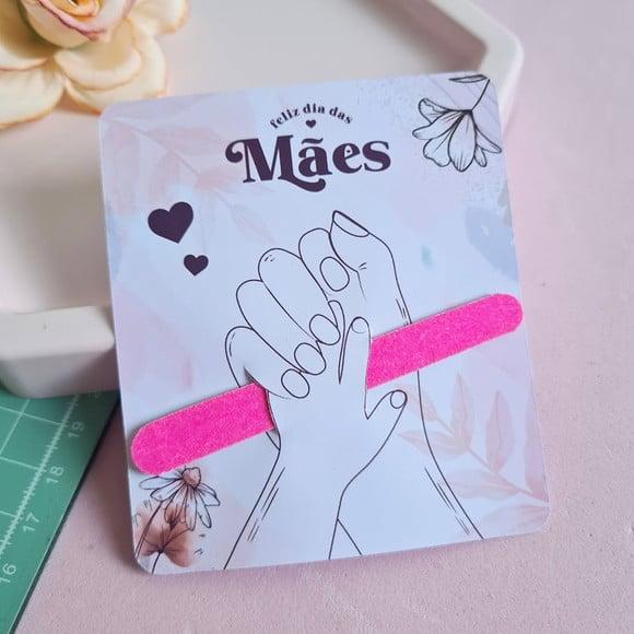 Card com Mini Lixa- Dia das Mães