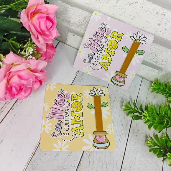 Card com Mini Lixa- Dia das Mães
