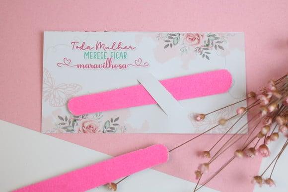 Card com Mini Lixa- Dia das Mulheres