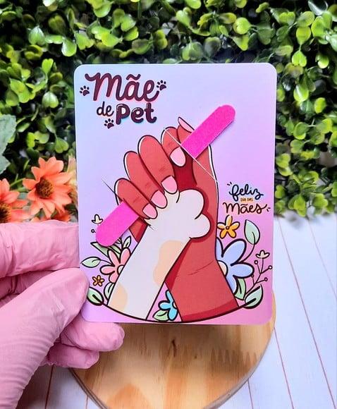 Card com Mini Lixa- Dia das Mães Pet