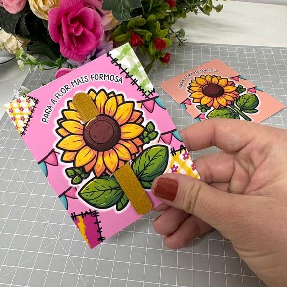 Card com Mini Lixa- Festa Junina