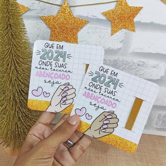 Card com Mini Lixa- Natal