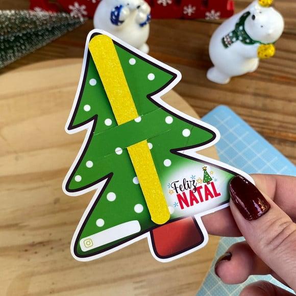 Card com Mini Lixa- Natal