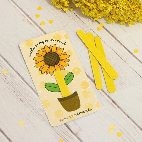 Card com Mini Lixa- Setembro Amarelo