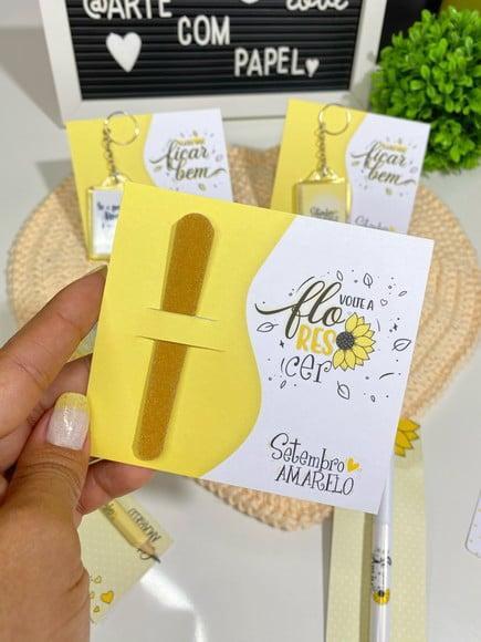 Card com Mini Lixa- Setembro Amarelo