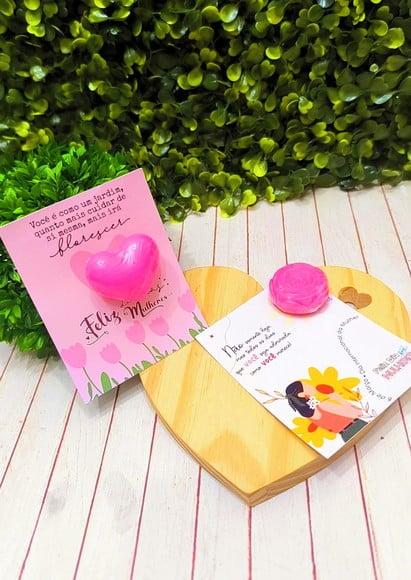 Card com Mini Sabonete- Dia da Mulher