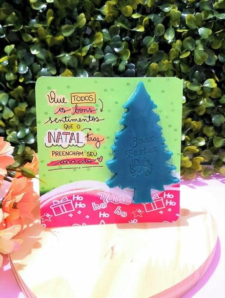 Card com Mini Sabonete- Natal
