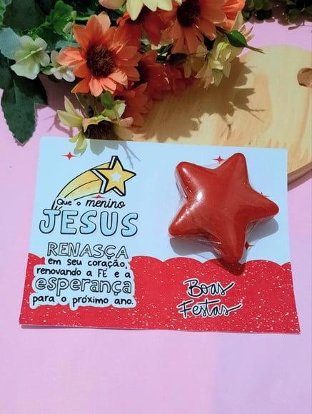 Card com Mini Sabonete- Natal