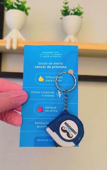 Card com Mini Trena 1m- Novembro Azul