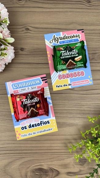 Card com Mini Talento- Feliz Dia do Trabalho