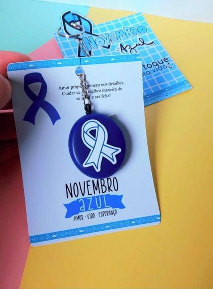 Card com Mini Trena 1m- Novembro Azul