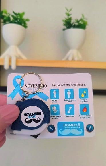 Card com Mini Trena 1m- Novembro Azul
