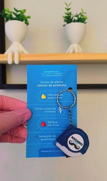 Card com Mini Trena 1m- Novembro Azul