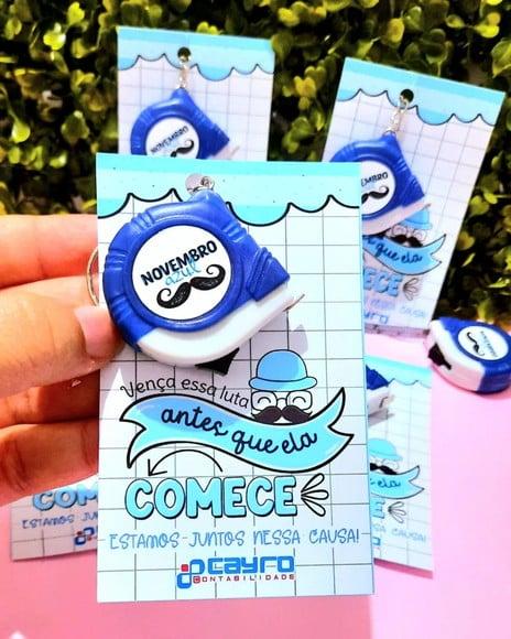 Card com Mini Trena 1m- Novembro Azul