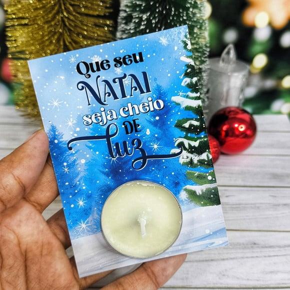 Card com Mini Velinha-natal