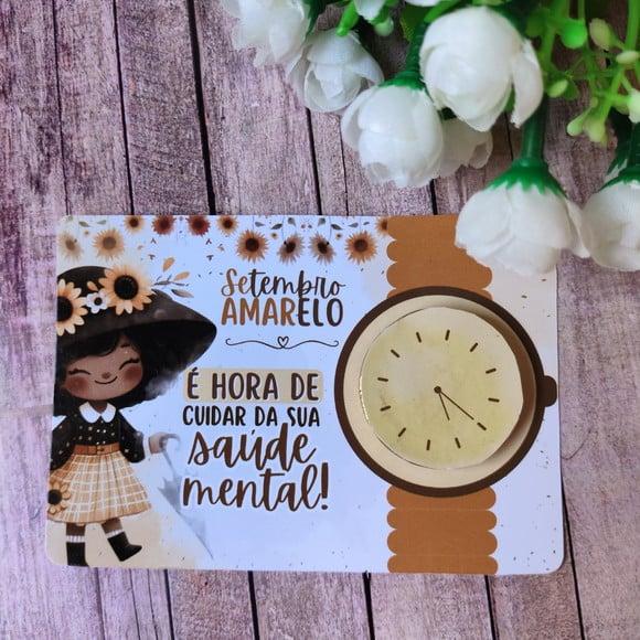 Card com Moedinha ao Leite- Setembro Amarelo