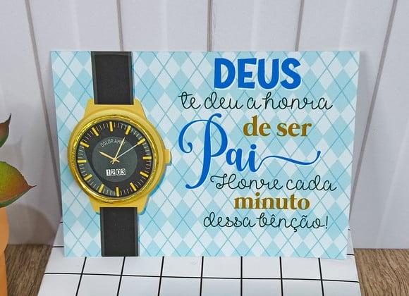 Card com Moedinha de Chocolate ao Leite- Dia dos Pais
