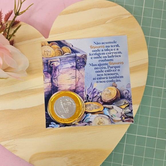 Card com Moedinha de Chocolate ao Leite- Mimo