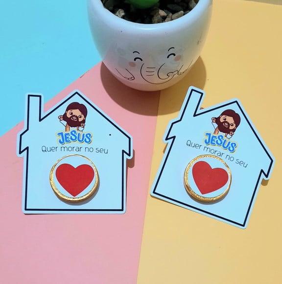 Card com Moedinha de Chocolate ao Leite- Mimo