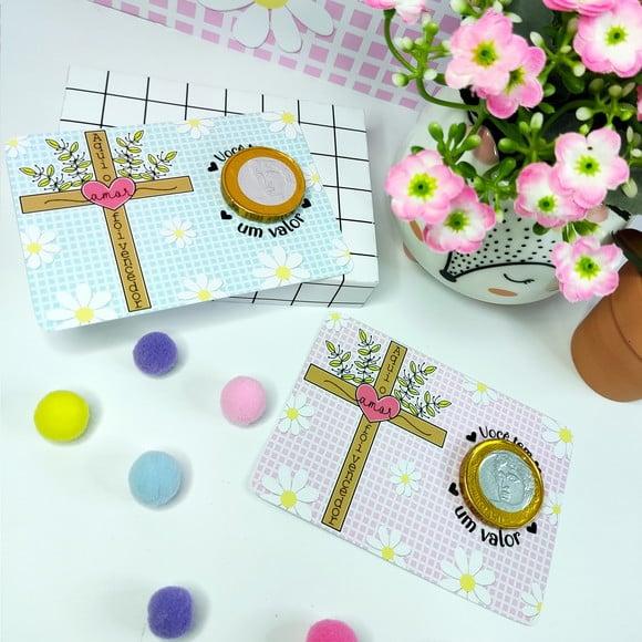 Card com Moedinha de Chocolate ao Leite- Mimo