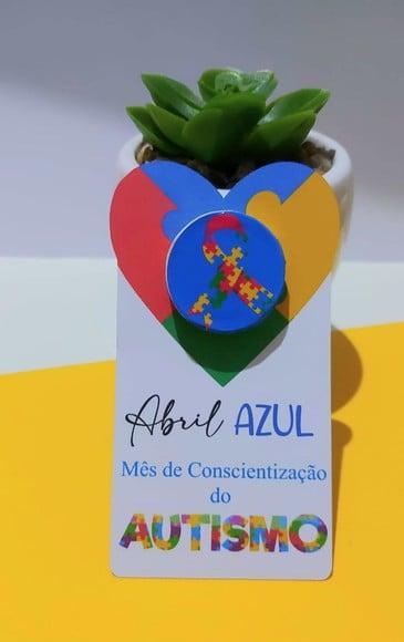 Card com Moedinha de Chocolate- Abril Azul