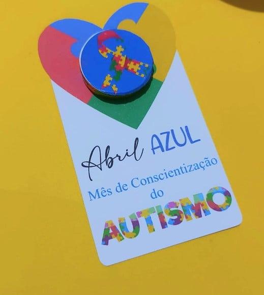 Card com Moedinha de Chocolate- Abril Azul