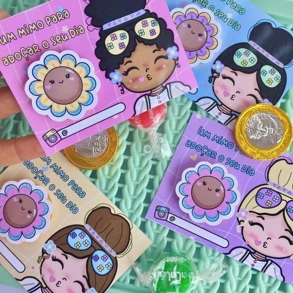 Card com Moedinha de Chocolate- Mimo