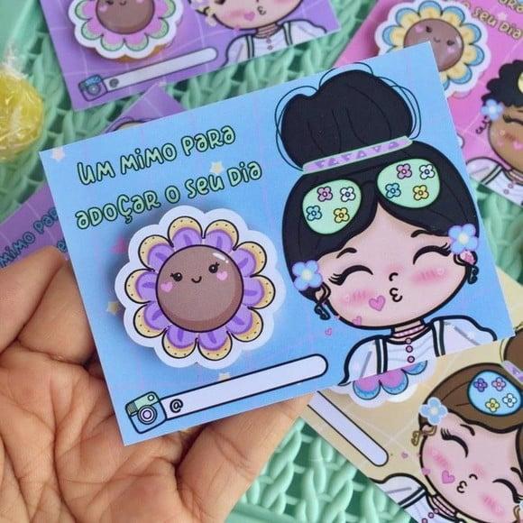 Card com Moedinha de Chocolate- Mimo