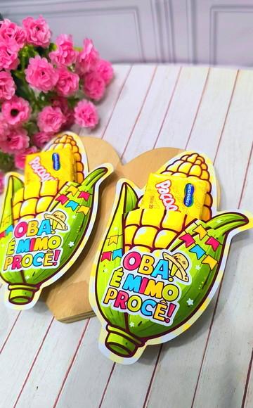 Card com Paçoca- Festa Junina