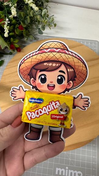 Card com Paçoca- Festa Junina